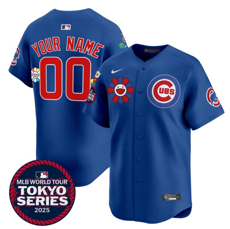 Custom Chicago Cubs Jersey Tokyo Series 2025 Vapor Premier Limited Stitched Royal