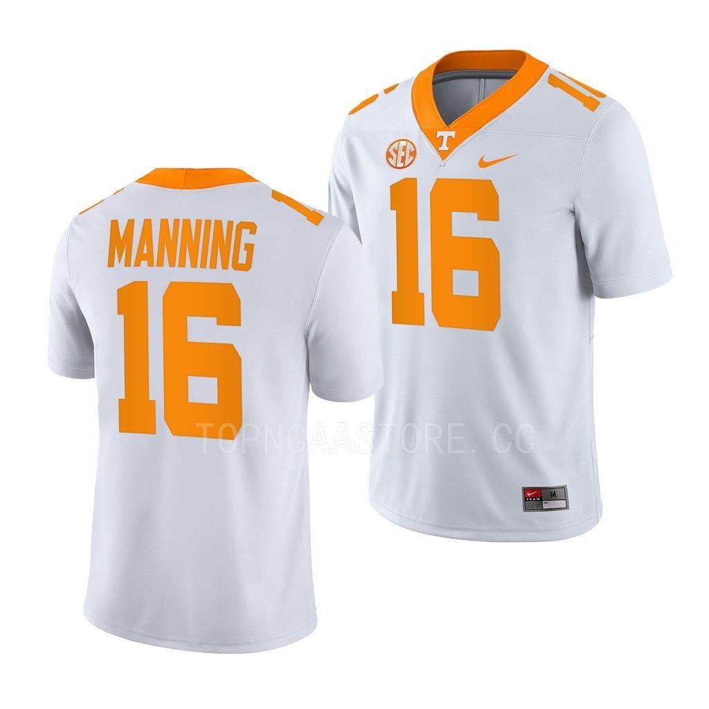 Men's Tennessee Volunteers #16 Peyton Manning White College Vapor Limited Jersey