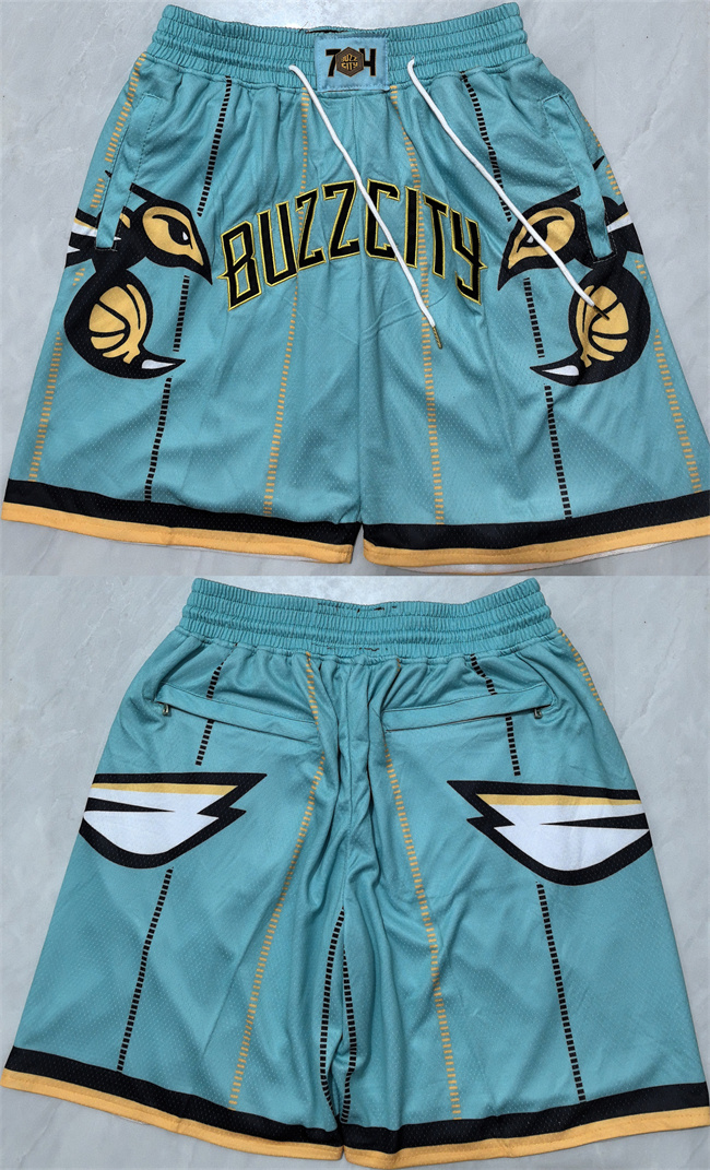 Men's Charlotte Hornets Teal NBA Shorts
