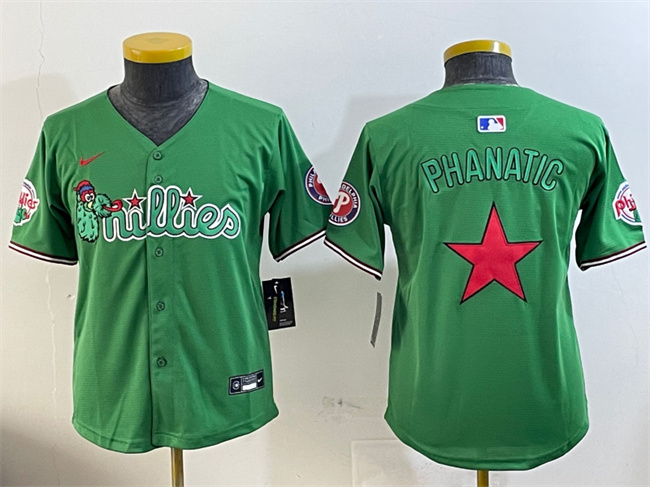 Youth Philadelphia Phillies Green Phanatic Limited Stitched Jersey