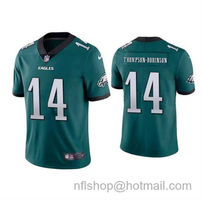 Men's Philadelphia Eagles #14 Dorian Thompson-Robinson Green 2025 New F.U.S.E. Vapor Untouchable Limited Stitched Football Jersey