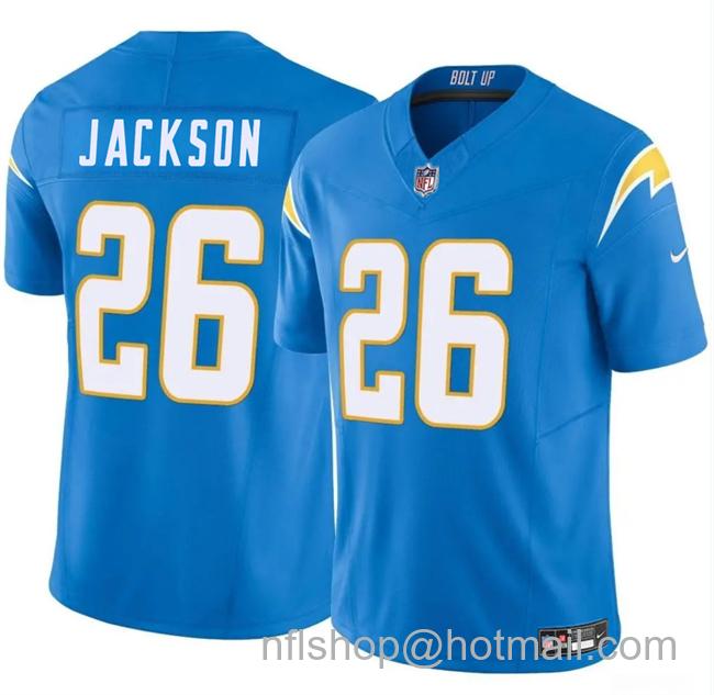 Men's Los Angeles Chargers #26 Donte Jackson Blue 2025 F.U.S.E Vapor Limited Stitched Football Jersey