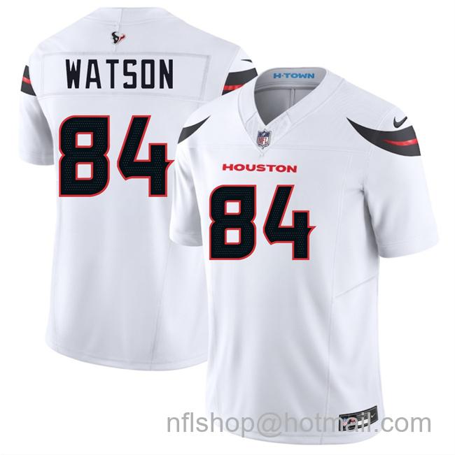 Men's Houston Texans #84 Justin Watson White 2025 Vapor F.U.S.E. Limited Stitched jersey