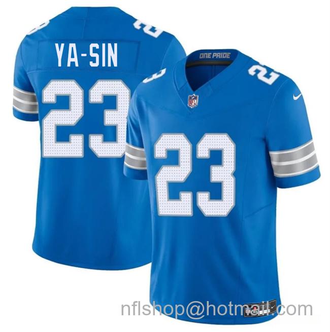 Men's Detroit Lions #23 Rock Ya-Sin Blue 2025 F.U.S.E. Vapor Limited Stitched Jersey