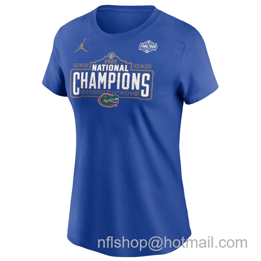 Women's Jordan Brand Royal 2025 NCAA Men's Basketball National Champions Celebration T-Shirt