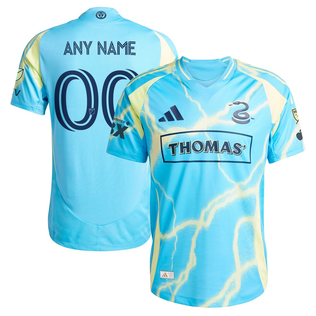 Philadelphia Union 2025 Blue Custom Jersey - Printed