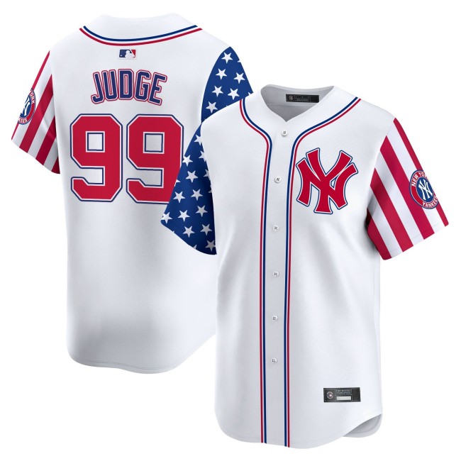 Men's New York Yankees #99 Aaron Judge 2025 Independence Day Vapor Premier Limited Jersey - All Stitched