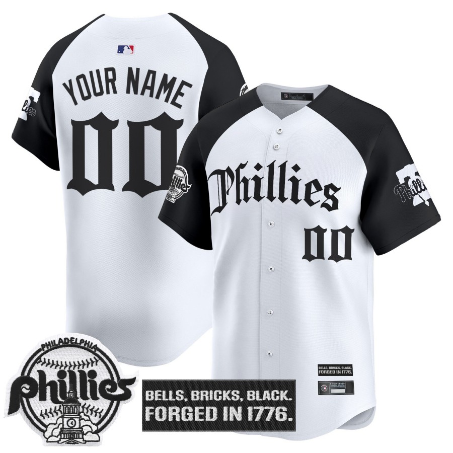 Philadelphia Phillies 'Gothic Liberty Edition' Alternate Limited Custom Jersey - All Stitched