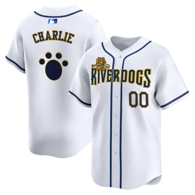 Charleston RiverDogs White Home Limited Custom MiLB Baseball Jersey - All Stitched