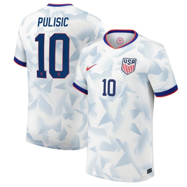 Christian Pulisic #10 USA National Nike Soccer Home Jersey - Printed