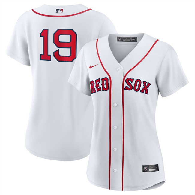 Women's Boston Red Sox #19 Roman Anthony White No Name Cool Base Stitched Jersey