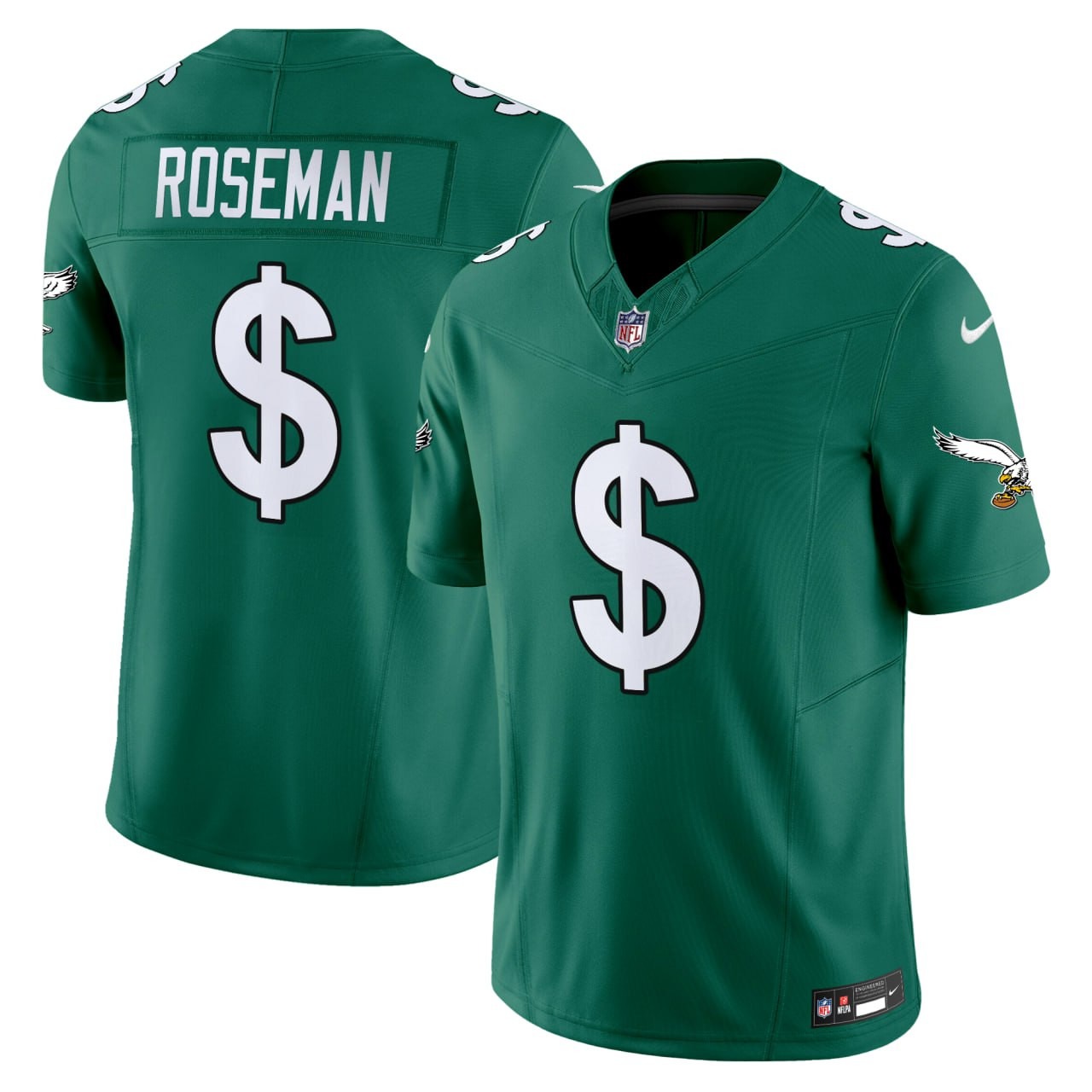 Philadelphia Eagles Howie Roseman Green Jersey - All Stitched