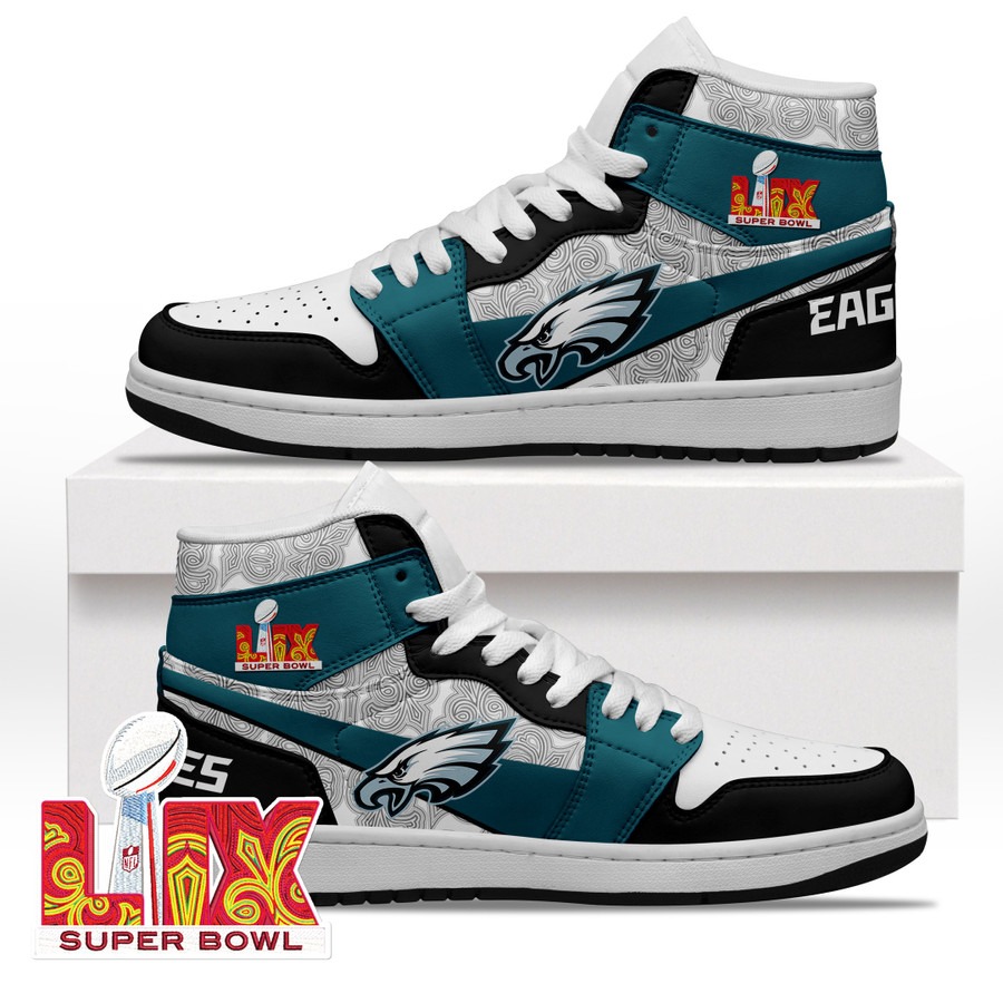 Philadelphia Eagles Super Bowl LIX - Midnight Green High Sneaker Boots