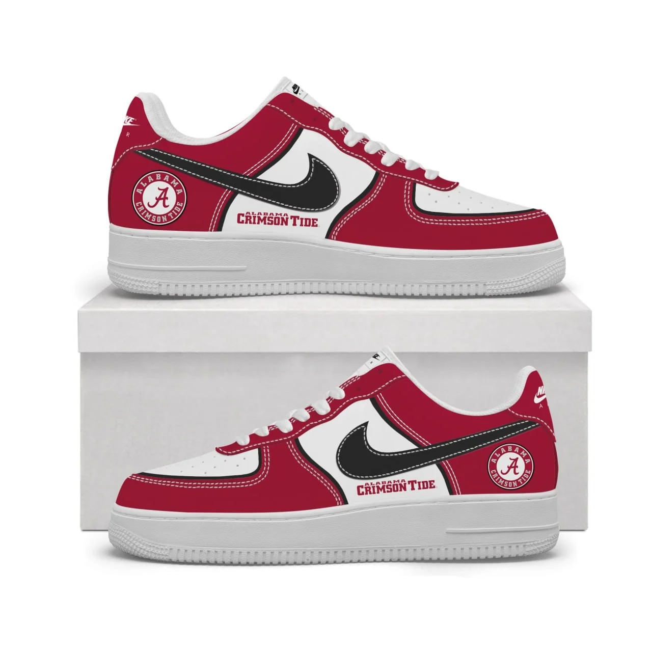Alabama Crimson Tide - Genuine Leather Shoes