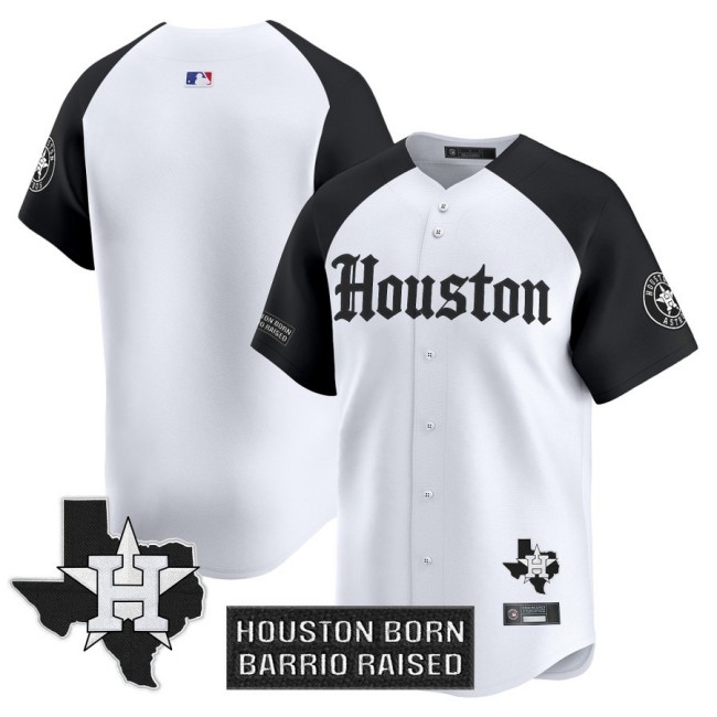 Houston Astros Blank Alternate 'Gothic Edition' Vapor Premier Limited Jersey V2 - All Stitched