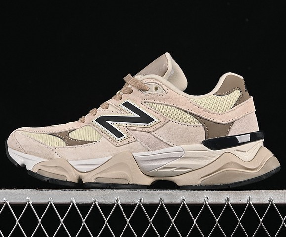 New Balance 9060 Beige Cream Black U9060ZBB Modern Lifestyle Sneaker