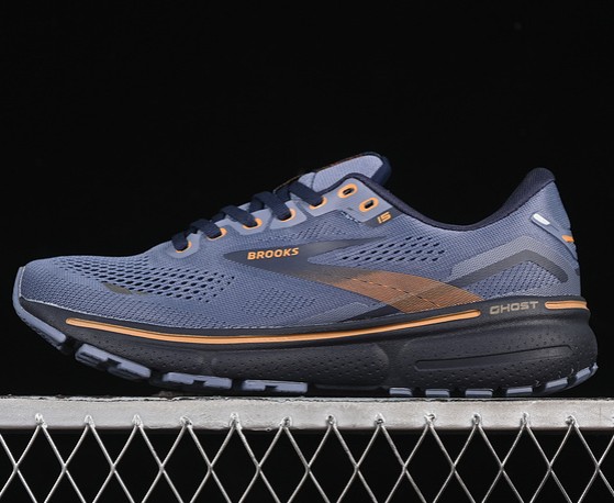 Brooks Ghost 15 Blue Brown 1103931D025 Running Sneaker (Men's US7-12 Women's USW5.5-8)