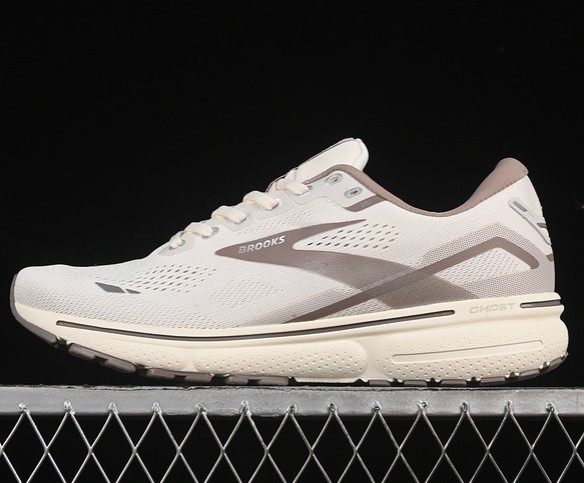 Brooks Ghost 15 Grey Brown 1103931D112 Running Sneaker (Men's US7-12 Women's USW5.5-8)