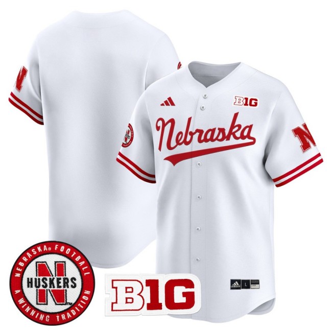 Men's Nebraska Huskers Blank 2025 Vapor Baseball Jersey - White