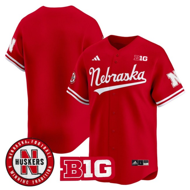 Men's Nebraska Huskers Blank 2025 Vapor Baseball Jersey - Scarlet