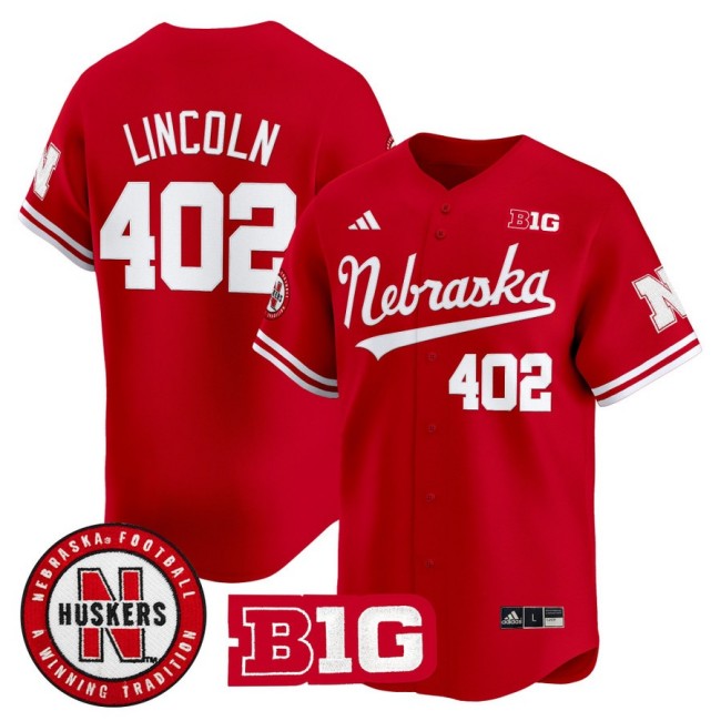 Men's Nebraska Huskers 402 Lincoln 2025 Vapor Baseball Jersey - Scarlet