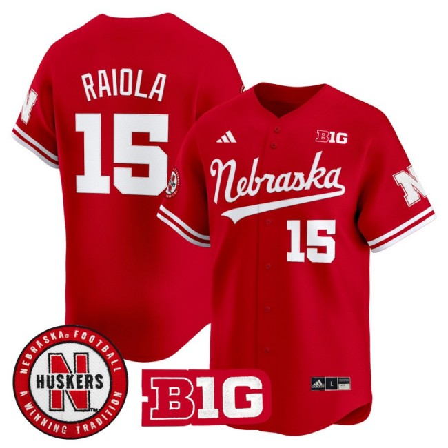 Men's Nebraska Huskers #15 Dylan Raiola 2025 Vapor Baseball Jersey - Scarlet