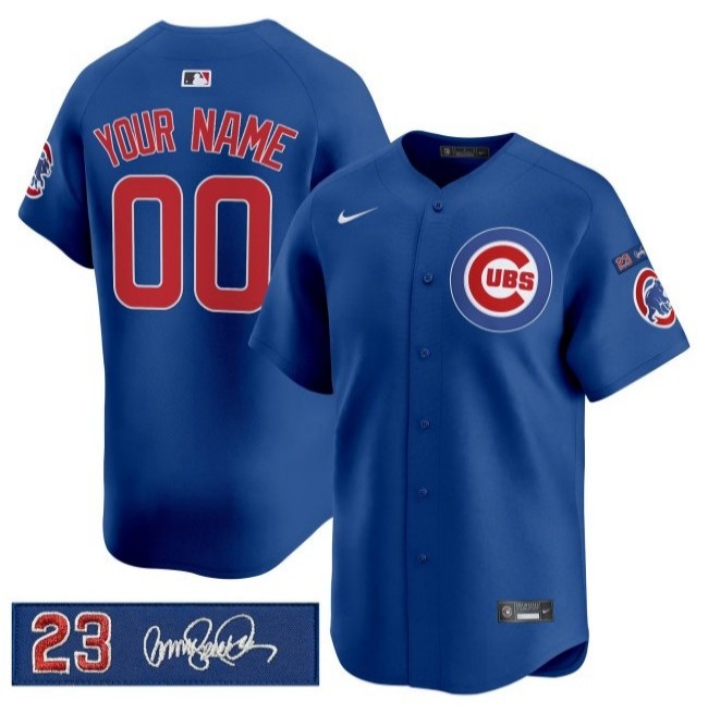 Chicago Cubs Custom 'Ryne Sandberg Tribute' Nike 2025 Limited Stitched MLB Jersey Royal V3
