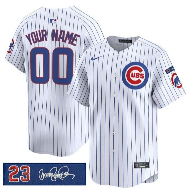 Chicago Cubs Custom 'Ryne Sandberg Tribute' Nike 2025 Limited Stitched MLB Jersey White V3
