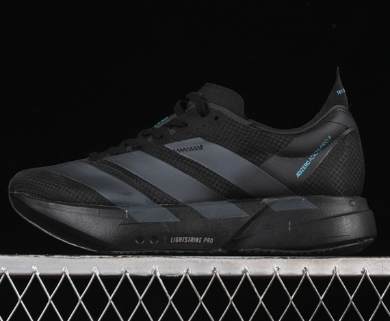 Men's adidas Adizero Adios Pro 4 Core Black HQ7411 Running Shoes Sneaker