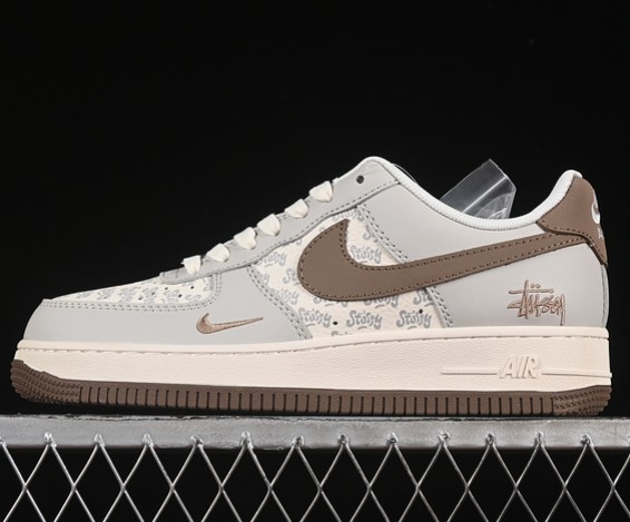Nike Air Force 1 Low '07 Grey Brown ZH2598-320 (Men's US7-11 Women's USW5.5-8) Sneaker