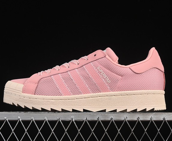 adidas CLOT x Superstar Breathe Pink Off-White JS0892 (Women's USW4-7.5 Men's US7-11) Sneaker