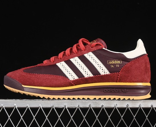 adidas SL 72 RS West NYC Tip Top Shoes 85th Anniversary Red Supplier Colour Gold Metallic JQ0989 (Men's US7-11 Women's USW4-7.5) Sneaker
