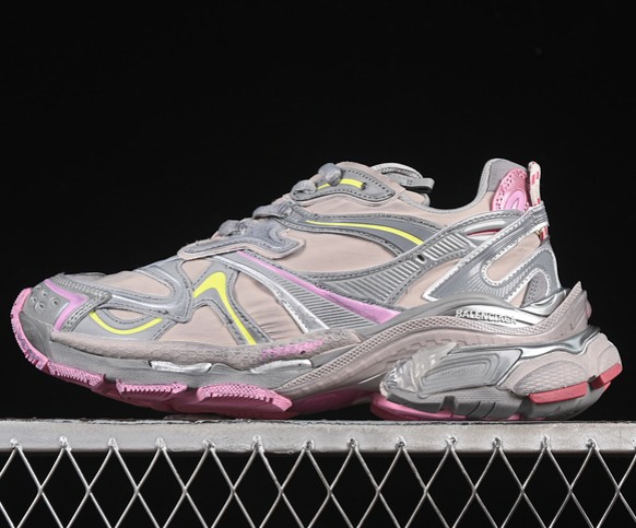 Runner 2.0 Sneaker in Taupe Pink Yellow (WMNS USW5-9 Men's US7-13) 779064 WRNNY 9175 Mesh & Nylon