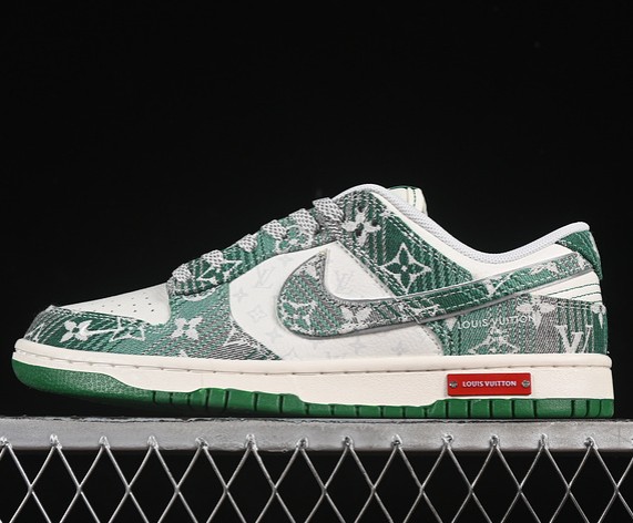 Nike SB Dunk Low LV White Green Grey SC9772-811 (Men's US7-11 WMNS USW5.5-8) Sneaker