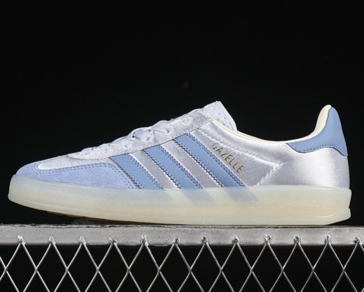 adidas Originals Gazelle Indoor Halo Blue Ambient Sky Gum JI2711 (WMNS USW4-7.5 Men's US7-11) Sneaker