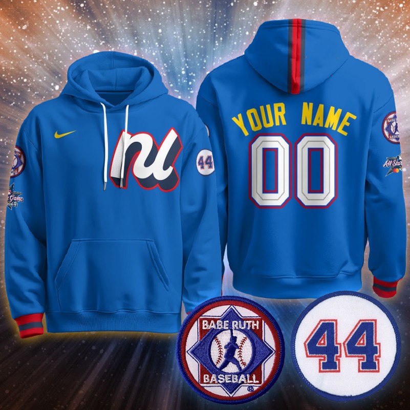 National League 2025 MLB All-Star Custom Stitched Hoodie Blue
