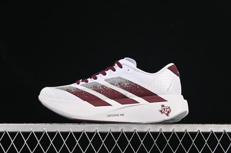 Men's NCAA x Adizero Evo SL 'Texas A&M' White Maroon JQ4566 Running Shoes