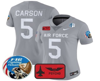 Women's Air Force Falcons #5 Dylan Carson Honor F-16 F.U.S.E. 2025 'Air Power Legacy Series' Vapor Limited Stitched Football Jersey