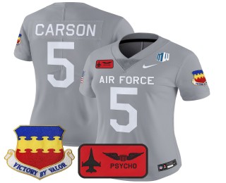 Women's Air Force Falcons #5 Dylan Carson 20th Fighter F.U.S.E. 2025 'Air Power Legacy Series' Vapor Limited Stitched Football Jersey