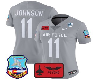 Women's Air Force Falcons #11 Josh Johnson 140th Wing F.U.S.E. 2025 'Air Power Legacy Series' Vapor Limited Stitched Football Jersey