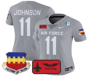 Women's Air Force Falcons #11 Josh Johnson 20th Fighter F.U.S.E. 2025 'Air Power Legacy Series' Vapor Limited Stitched Football Jersey