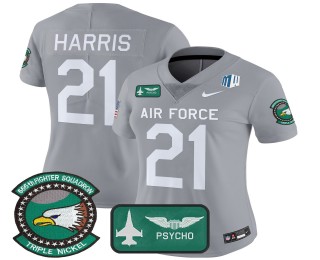 Women's Air Force Falcons #21 Cade Harris 555th F.U.S.E. 2025 'Air Power Legacy Series' Vapor Limited Stitched Football Jersey