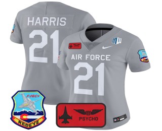 Women's Air Force Falcons #21 Cade Harris 140th Wing F.U.S.E. 2025 'Air Power Legacy Series' Vapor Limited Stitched Football Jersey