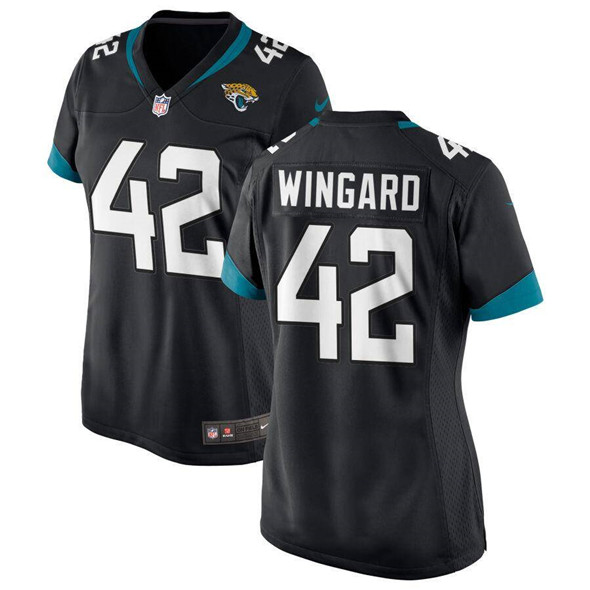 Women's Jacksonville Jaguars #42 Andrew Wingard Balck Stitched Football Jersey(Run Small)