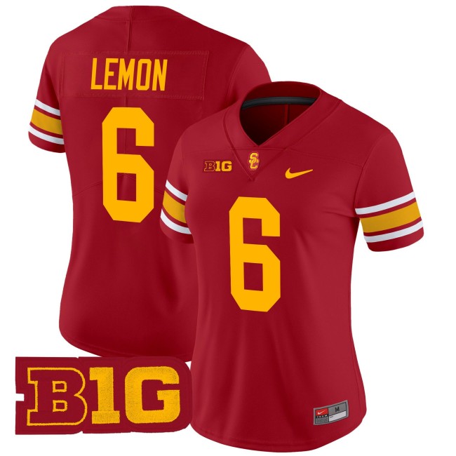 Women's USC Trojans #6 Makai Lemon Throwback 2025 Nike Limited Football Jersey - Cardinal