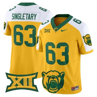 Men's Baylor Bears #63 Mike Singletary F.U.S.E. 2025 Vapor Limited Jersey - Gold White