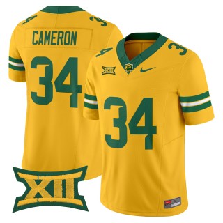 Men's Baylor Bears #34 Josh Cameron F.U.S.E. 2025 Vapor Limited Jersey - Gold