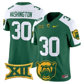 Men's Baylor Bears #30 Bryson Washington F.U.S.E. 2025 Vapor Limited Jersey - Green White