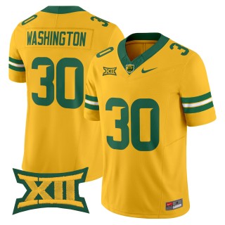 Men's Baylor Bears #30 Bryson Washington F.U.S.E. 2025 Vapor Limited Jersey - Gold