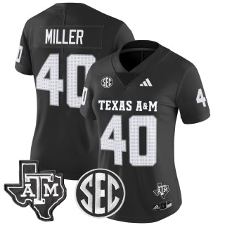 Women's Texas A&M Aggies #40 Von Miller 2025 Vapor Limited Jersey - Black
